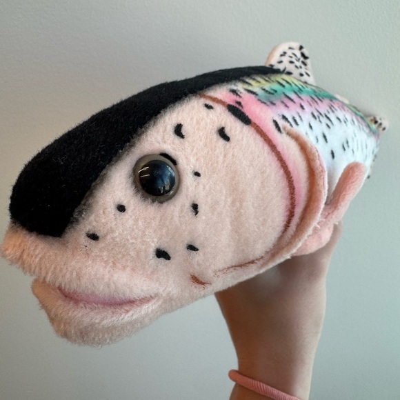Rainbow Trout Print Plush Toy | Vintage Cabin Critters - Picture 2 of 8